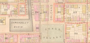 Map of Congo Square - 1880, Photo: Historic New Orleans Collection