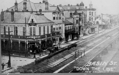 Storyville's main drag, Basin Street (circa 1905): The Creation of Jazz in New Orleans 2